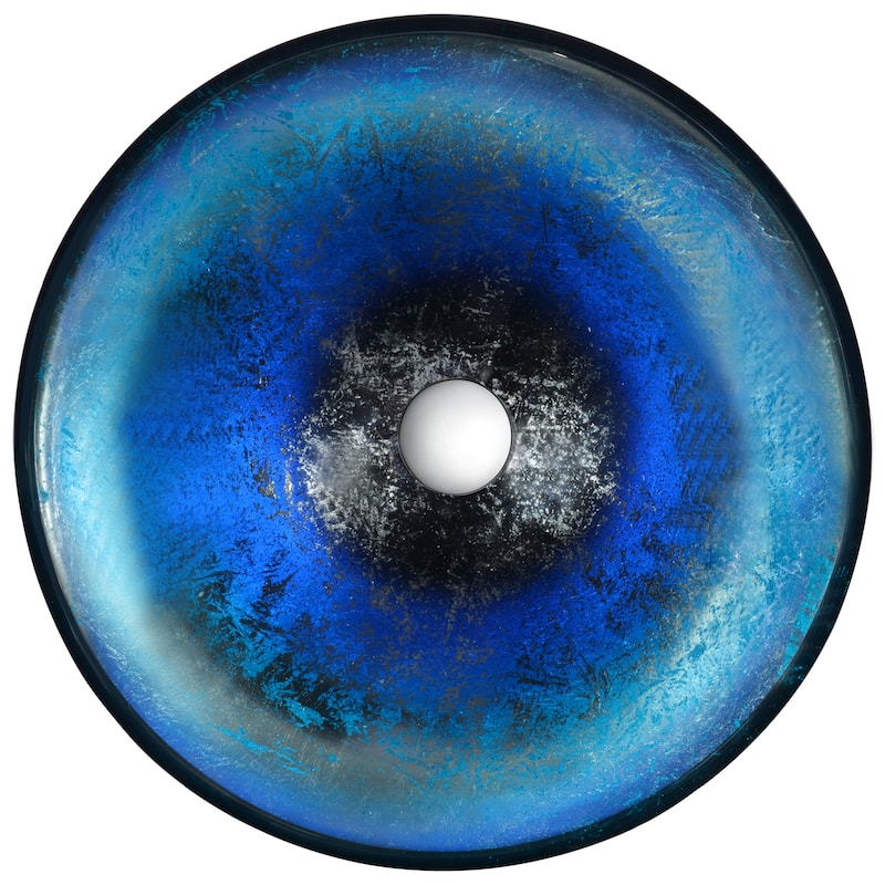 Chilasa Series Vessel Sink in Blue