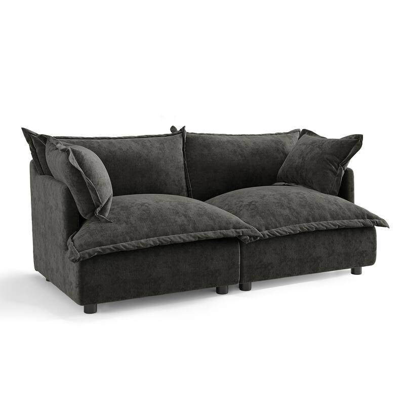 Double Layer Cushion Comfy Cloud Modular Sectional Sofa Set