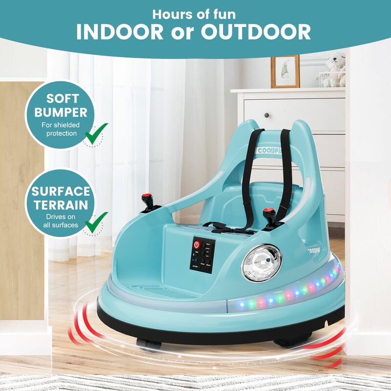 12V Electric Bumper Car Ride On Toys for Kids Best Gifts