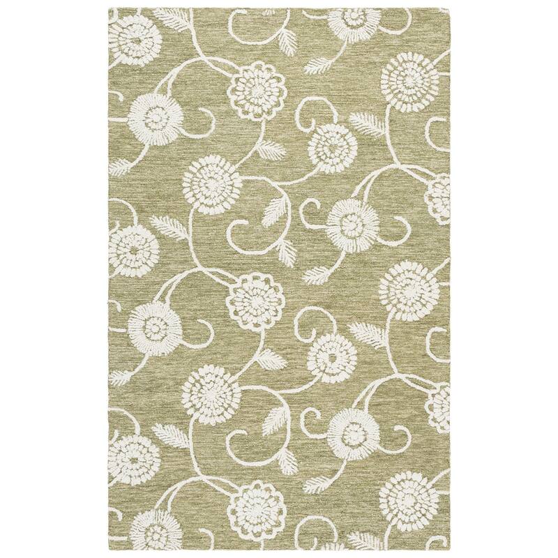 SAFAVIEH Handmade Metro Tehilah Wool Rug - Green/Ivory - 6' x 9'