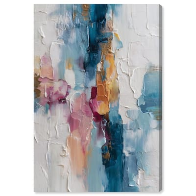 Petal Pink and Ocean Blue II Canvas by Art Remedy, Gallery Wrapped