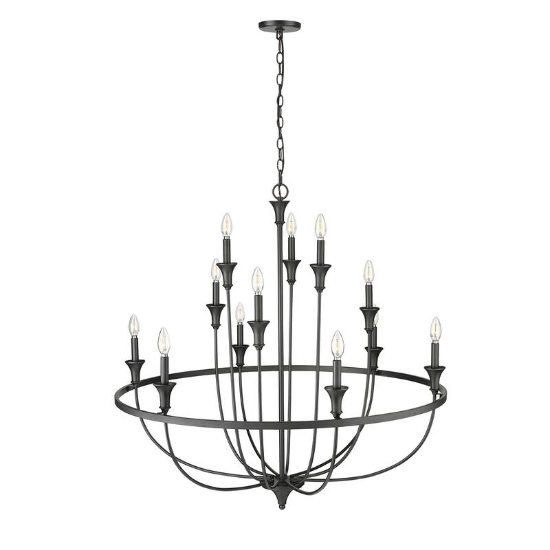 Millennium Lighting 28012 Emery 12 Light 40" Wide Taper Candle Style