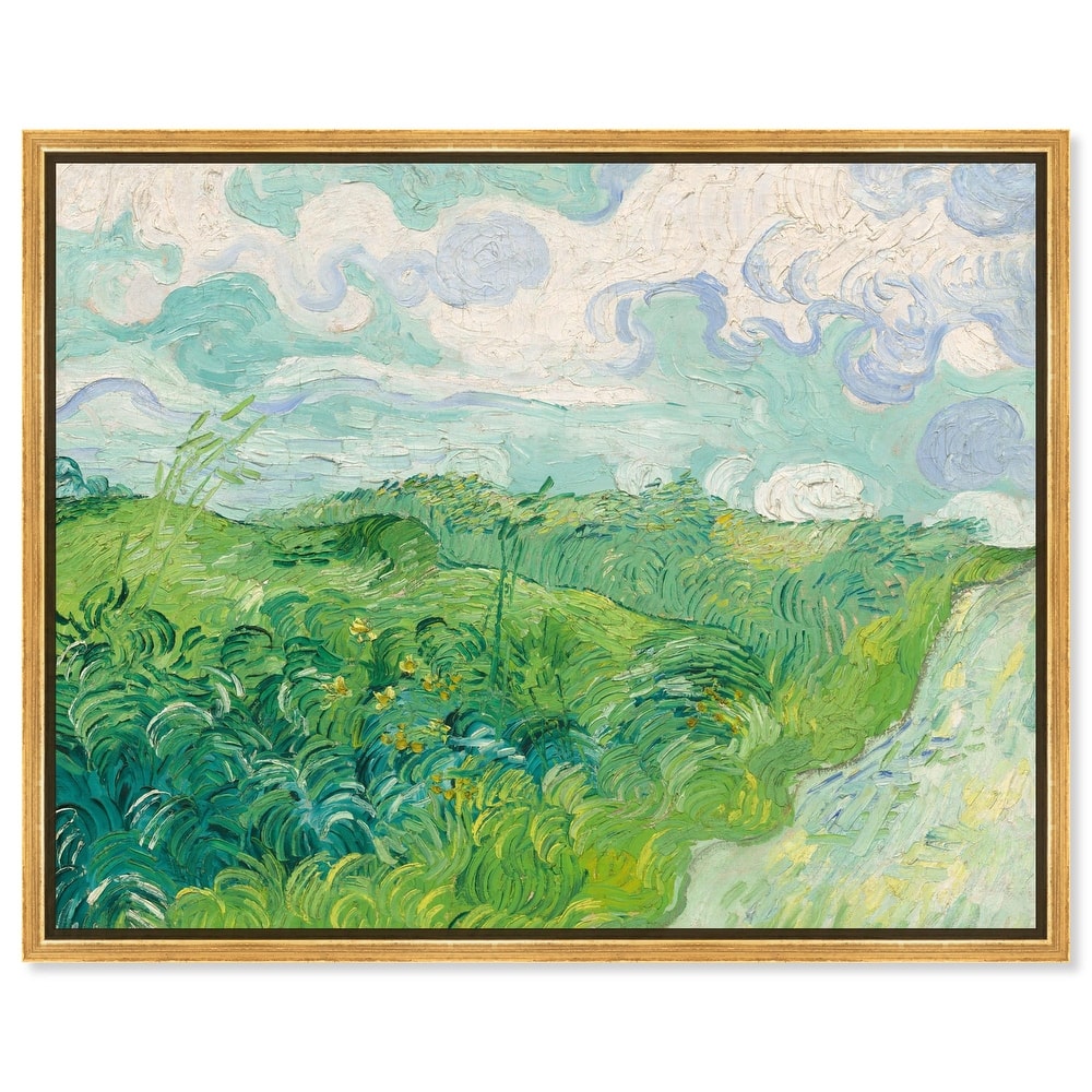 Green Wheat Fields Canvas by Art Remedy