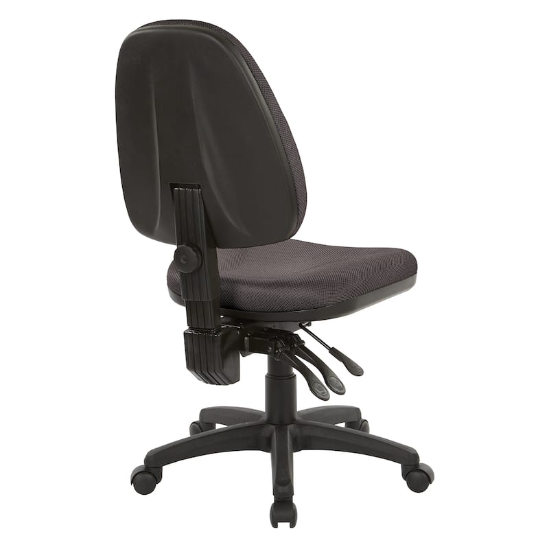 Dual-function Upholstered Cushioned Ergonomic Task Chair