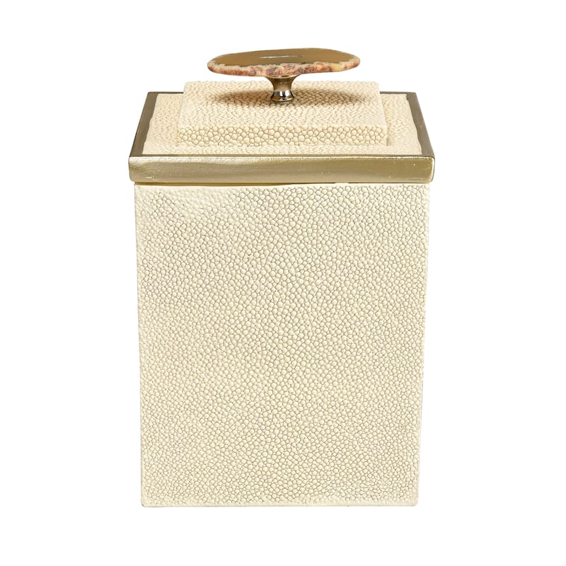 Elk Home Brenner Off White Fabric 5.25 Inch Wide Box