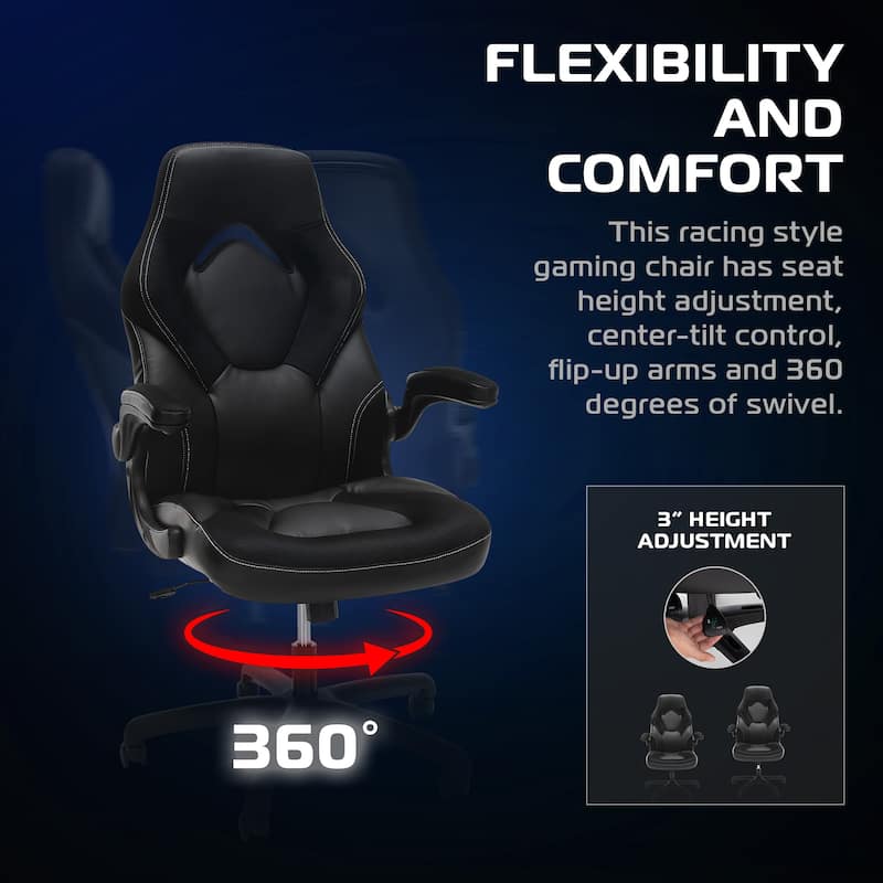 RESPAWN 3085 Ergonomic Gaming Chair, High Back PC Computer Desk Office Chair, Flip-up Arms