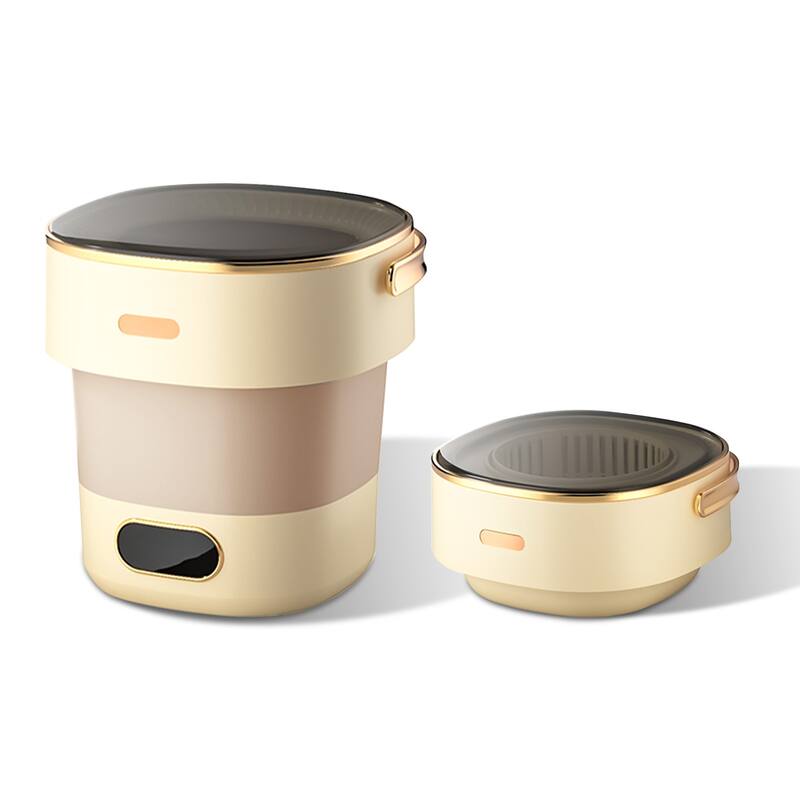 13L Mini Portable Washing Machine and Dryer for RV Travel Hotel Laundry - N/A - Beige