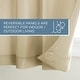 preview thumbnail 28 of 128, ATI Home Indoor/Outdoor Solid Cabana Grommet Top Curtain Panel Pair