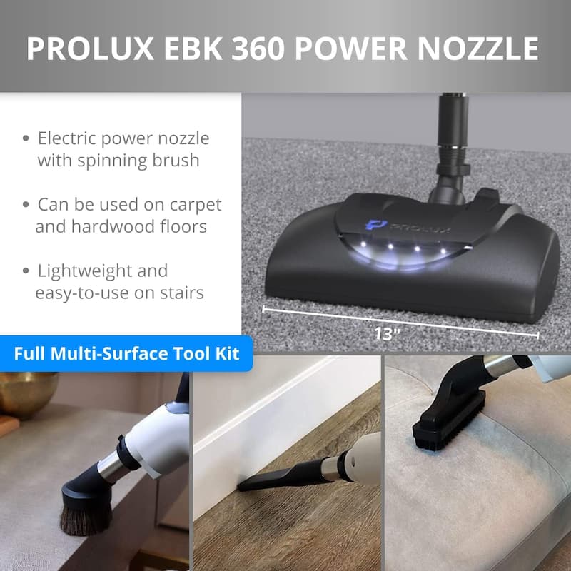 Premium 35 ft Universal Central Vacuum Hose Kit w/ Wessel Werk Power Nozzle by Prolux - N/A