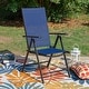 preview thumbnail 15 of 46, Outdoor 5/7-Piece Patio Dining Set, 7-positon Reclining Folding Sling Chair & E-Coating Metal Steel Table