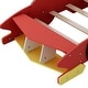 preview thumbnail 11 of 13, Red Twin Size Wood Race Car-Shaped Platform Bed with Wheels