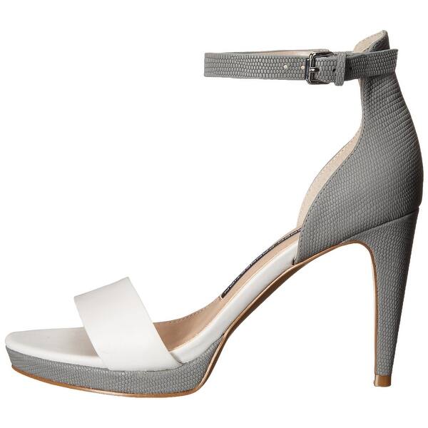 Shop French Connection Womens Nata Leather Open Toe Formal Ankle