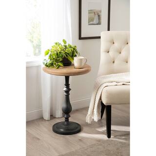 Kate and Laurel Wixley Wood and Metal Side Table