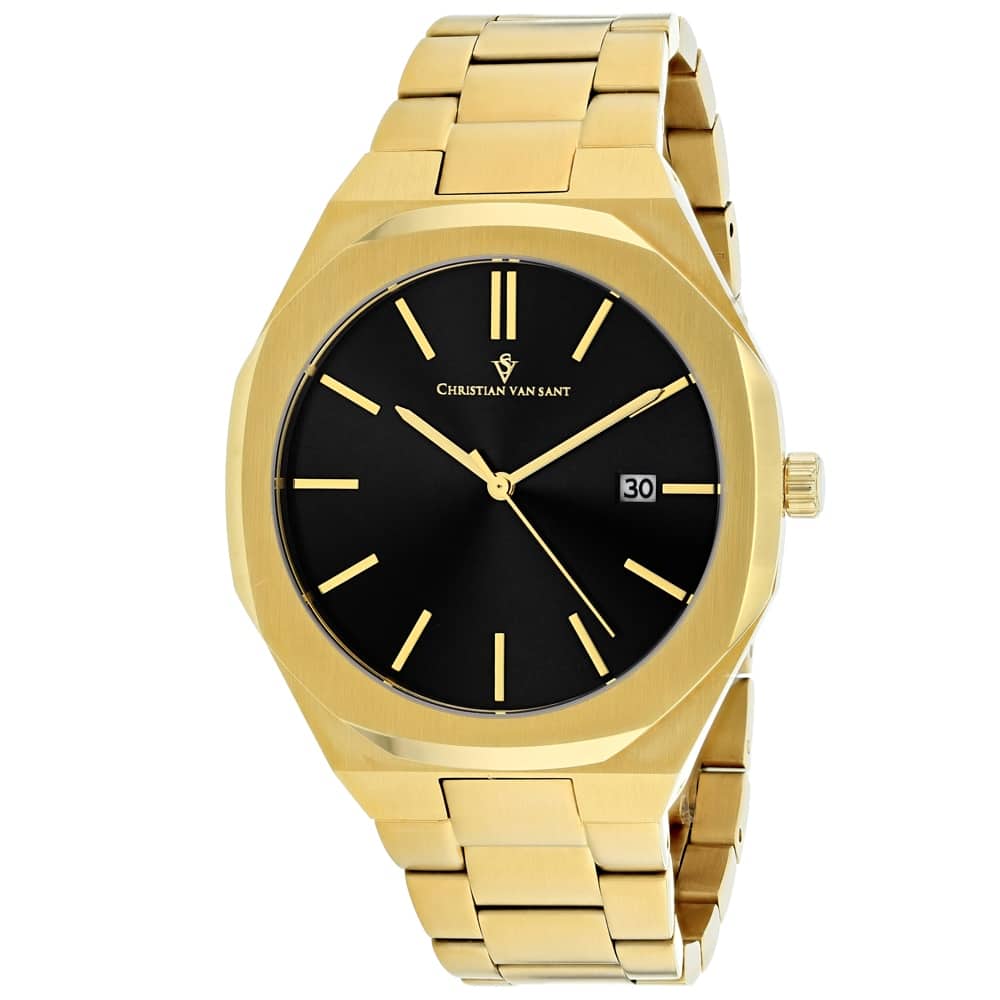 Christian Van Sant Men's Octavius Slim Black Dial Watch - CV0527 - 6 (36)