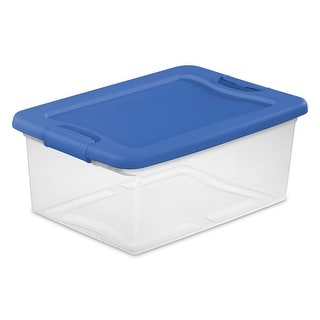 Sterilite 15 Qt Clear Latching Storage Container Organizing Box