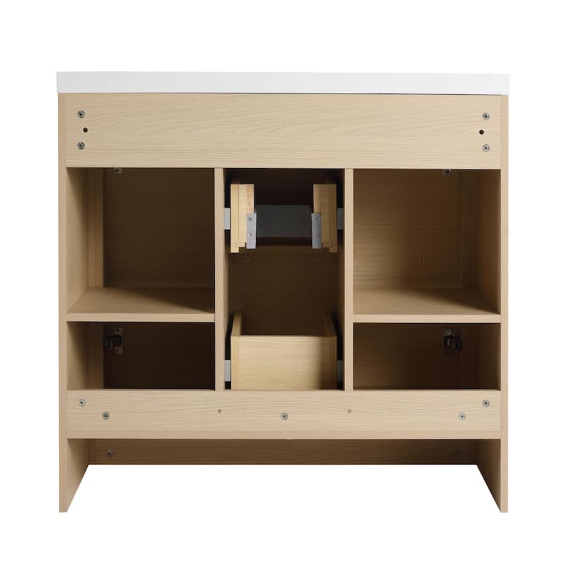 Malwee 24"/30"/36"/48"/60" Bathroom Vanity with Sink, FreeStanding Vanity with Soft Close Door and Drawer