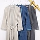 preview thumbnail 1 of 53, Superior Unisex Turkish Cotton Terry Kimono Bathrobe with Embroidery Robe