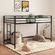 preview thumbnail 2 of 8, junior twin loft bunk black