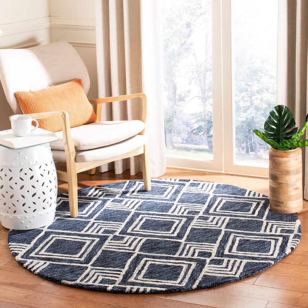 SAFAVIEH Handmade Micro-Loop Sevcan Moroccan Wool Rug