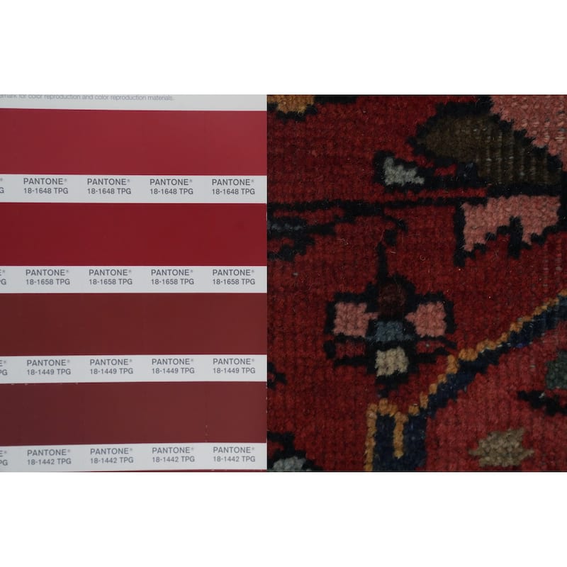 Hand Knotted Oriental 100% Wool Carpet Traditional Floral Oranges & Rust Bakhtiari Area Rug - 11' 9'' X 9' 4''