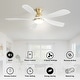 preview thumbnail 11 of 67, 52"/66" Inch Ceiling Fan with Light,APP and Remote Control, Low Profile,Smart Optional