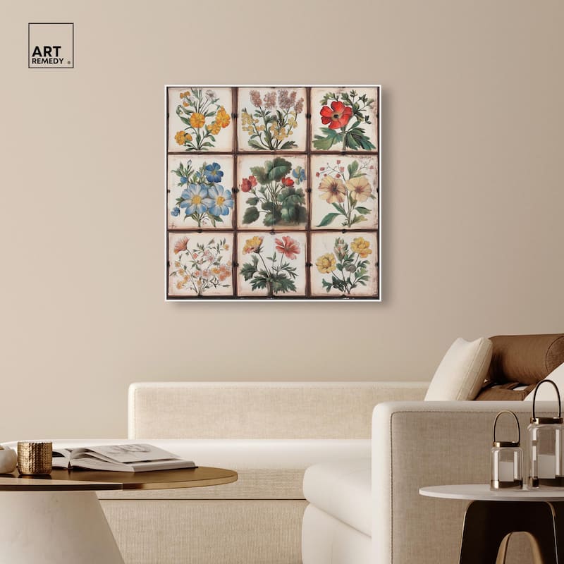 Floral Mosaic Medley Canvas by Art Remedy