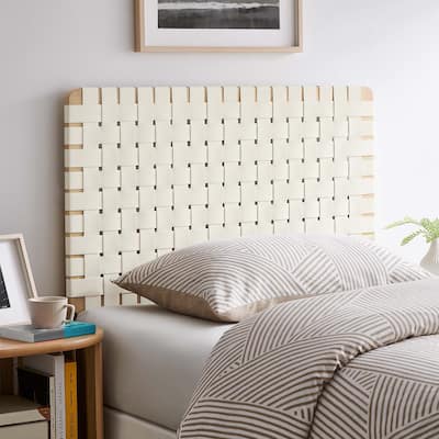 Sparta Twin/Full/Queen/King Vegan Leather Weave Headboard