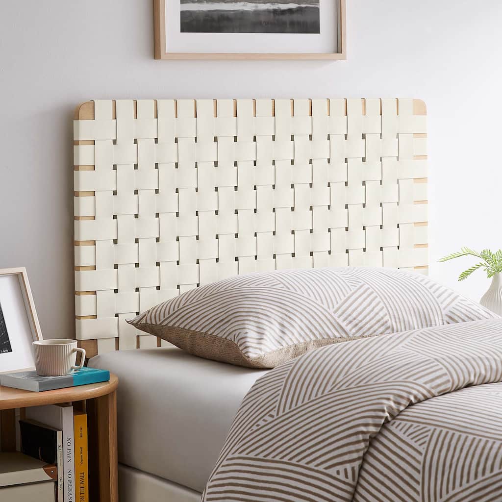 Sparta Twin/Full/Queen/King Vegan Leather Weave Headboard