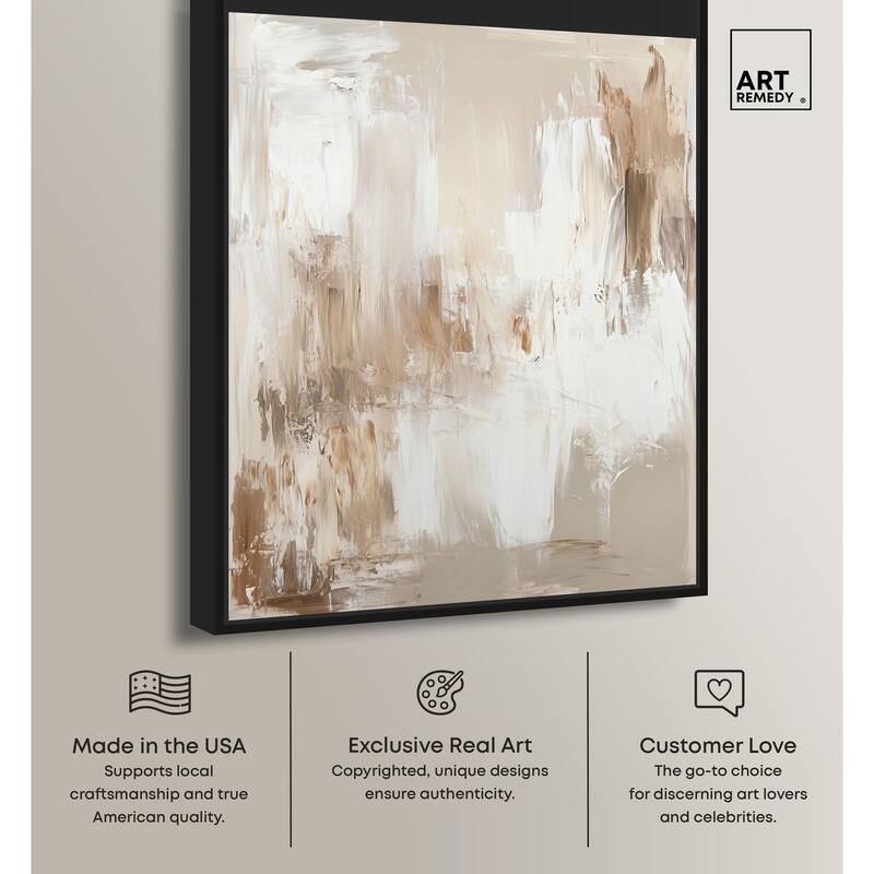 Latte Layers I Canvas by Art Remedy