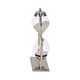 preview thumbnail 32 of 33, Sagebrook Home 11"H Silver Metal Sandtimer - 7" x 3" x 11"