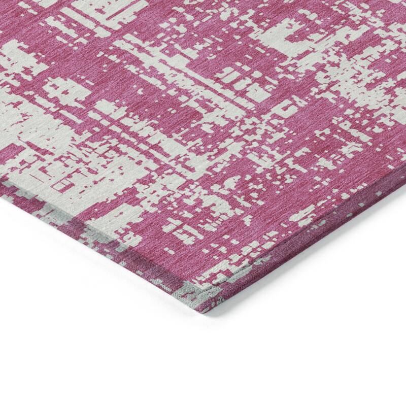 HomeRoots Abstract Transitional Rectangle Outdoor Rug
