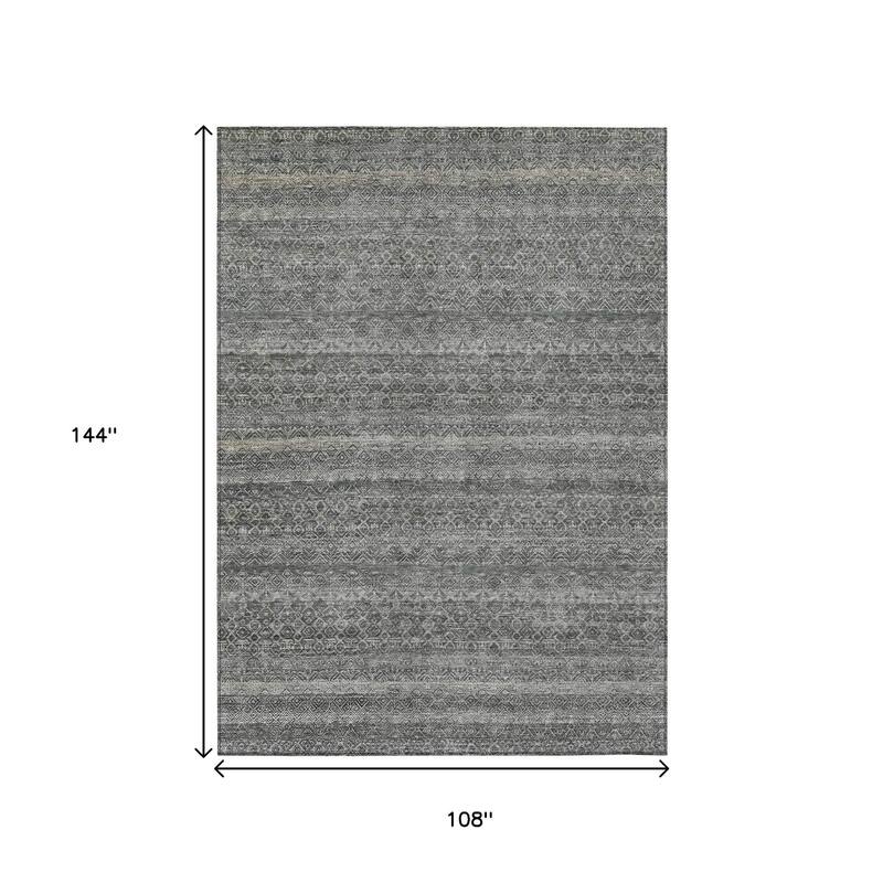 HomeRoots Striped Transitional Rectangle Outdoor Rug