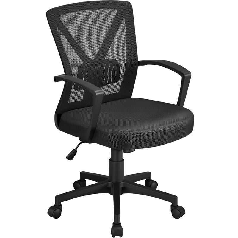 Yaheetech Adjustable Mesh Office Chair Mid Back Swivel Executive Chair
