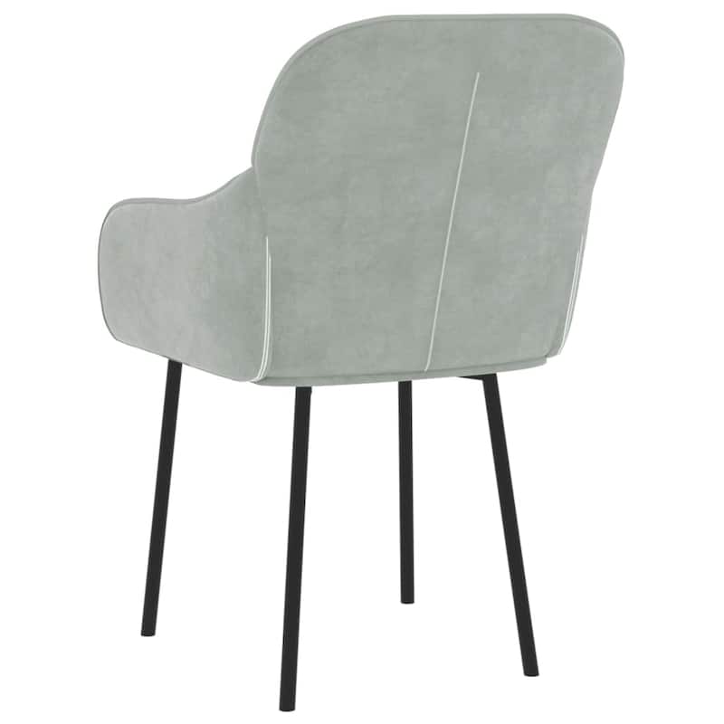 vidaXL Dining Chairs 2 Pcs Accent Upholstered Chair for Living Room Velvet - 22.4" x 24" x 31.5"