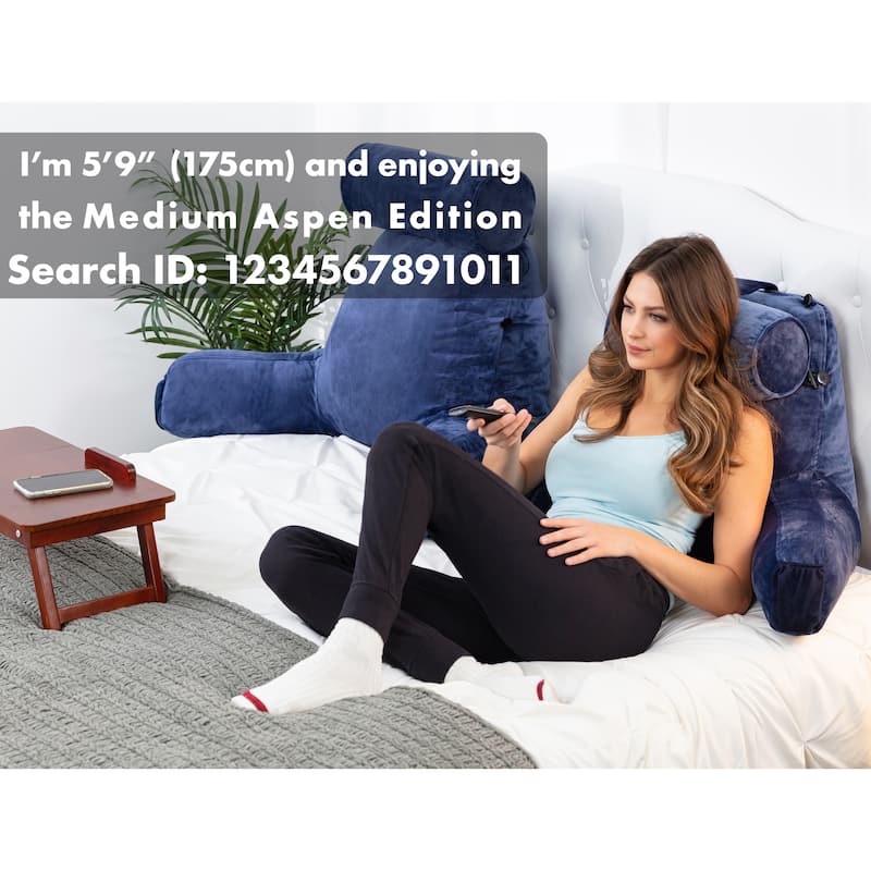 Husband Bedrest Micro-Suede Reading Pillow
