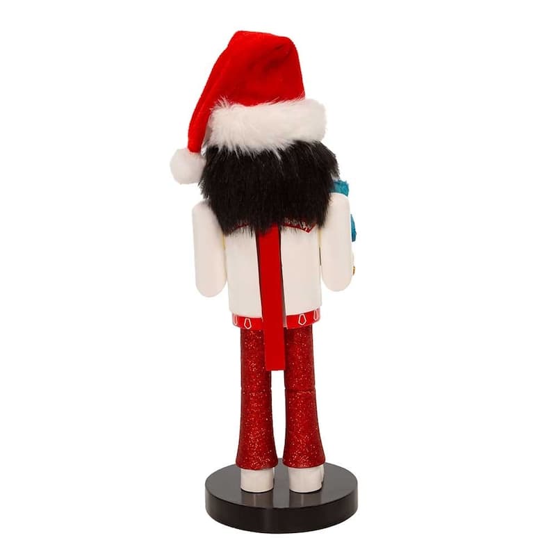 Kurt Adler 10-Inch Elvis Presley® With Teddy Bear Nutcracker - Multicolored