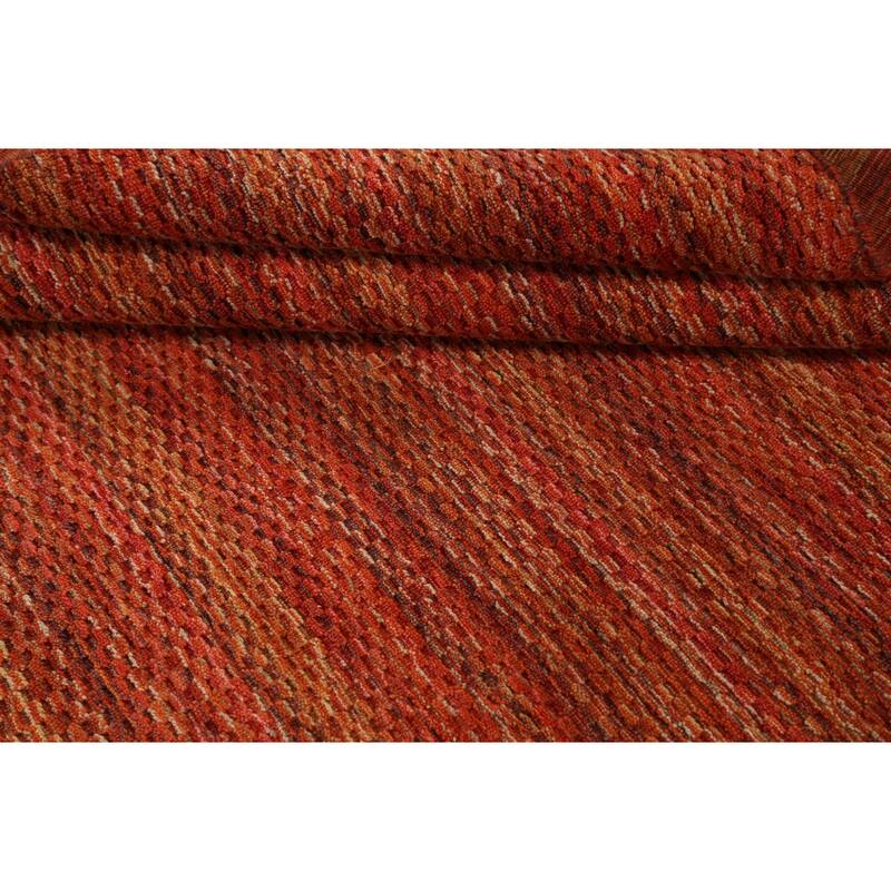 Geometric Contemporary Oriental Moroccan Area Rug Wool Handmade - 5'3" x 7'6"