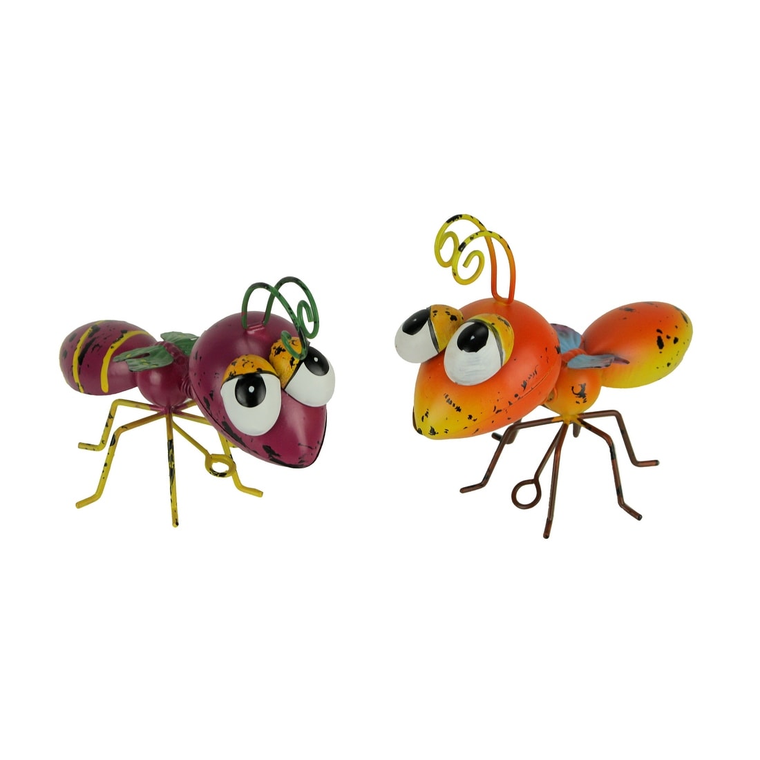 Shop Orange And Purple Metal Art Big Head Wasp Sculpture Or Wall
