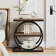preview thumbnail 6 of 29, 3 Tiers End Table, Wood Side Table for Living Room, Slim Nightstand