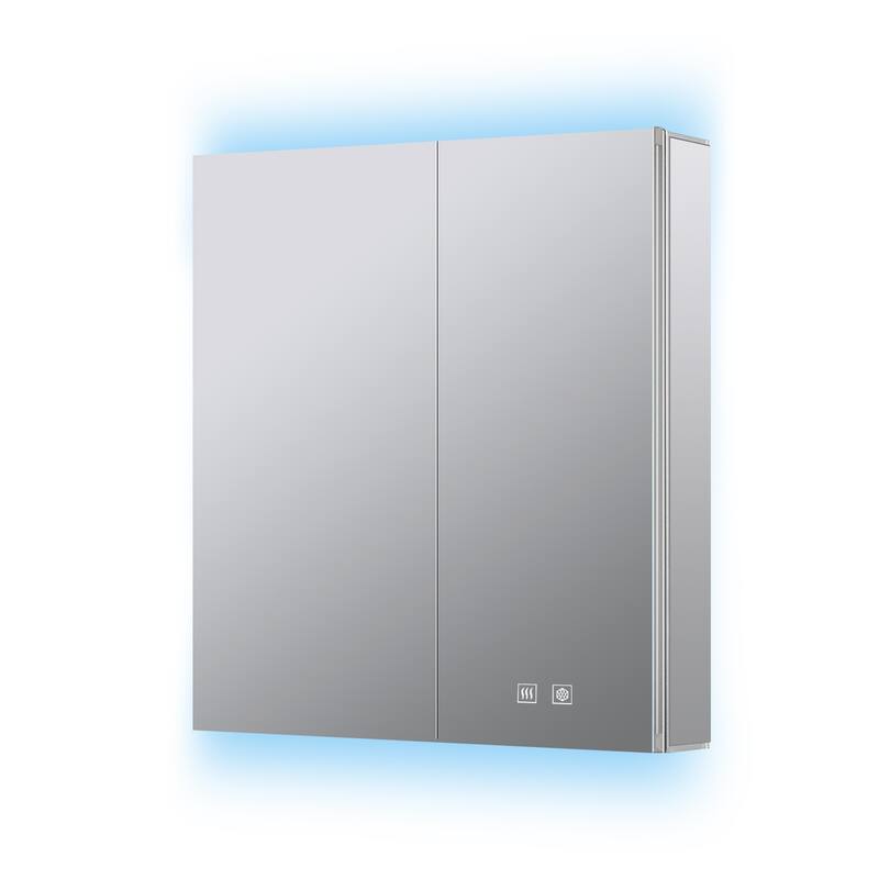 Corsica Surface-Mount LED Mirror Medicine Cabinet with Defogger