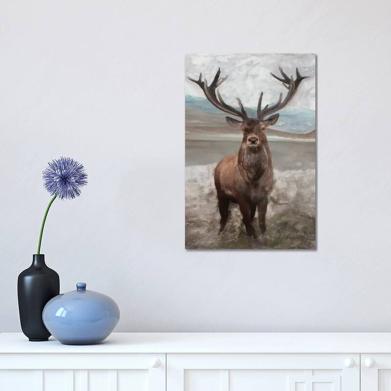 iCanvas "Grand Elk I" by Stellar Design Studio Canvas Print - 18x12x1.5