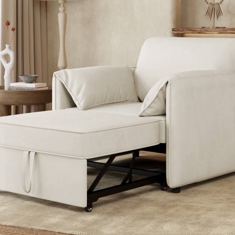 Pull-out Sofa Bed, 3-in-1 Convertible Sleeper