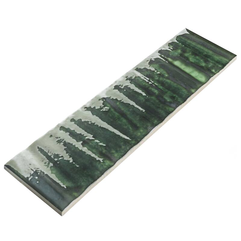 Merola Tile Joliet Prisma Jade 3" x 12" Fluted Ceramic Wall Tile
