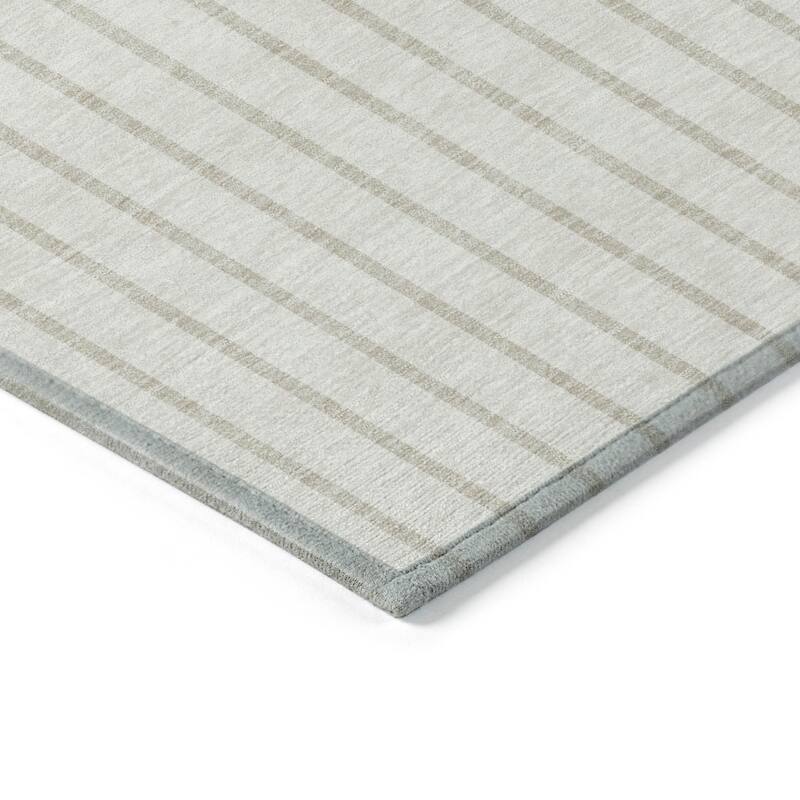 HomeRoots Striped Transitional Rectangle Outdoor Rug