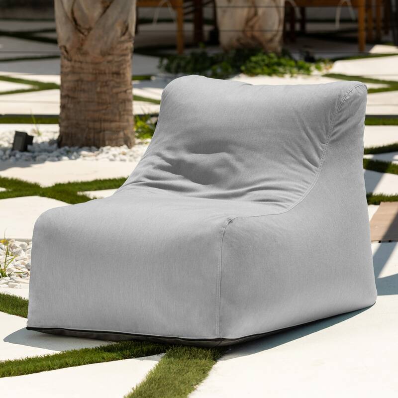 Jaxx Ponce Outdoor Bean Bag Chair - Weather Resistant Patio and Poolside Lounge Seating