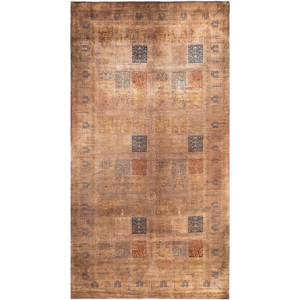 Overdyed One-of-a-Kind Hand-Knotted Area Rug - Beige - 10' 3" x 18' 10"