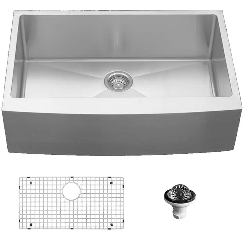 Karran USA EL-84-PK1 Elite 33" Farmhouse Single Basin Stainless Steel - Stainless Steel