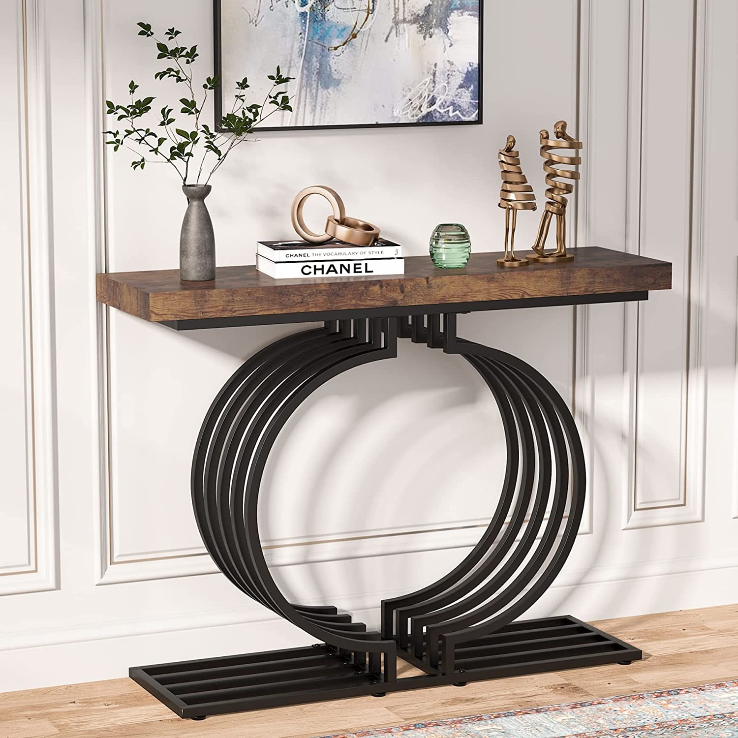 Geometric entryway table hot sale