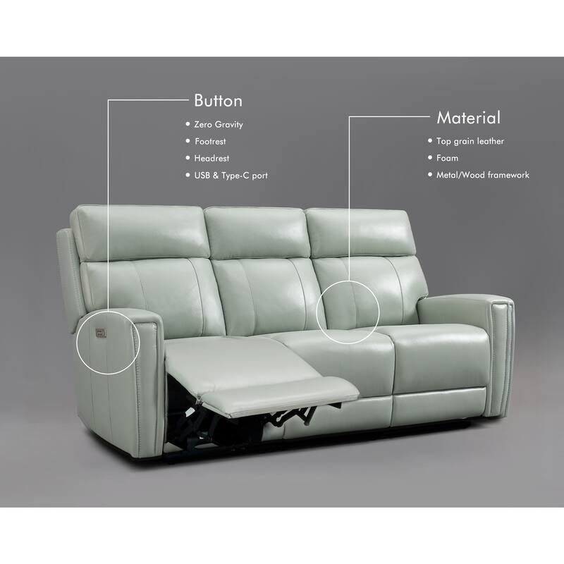 154”W 5-Seat Power Sofa set with Zero Gravity, Adjustable Headrest and USB&Type-C Ports