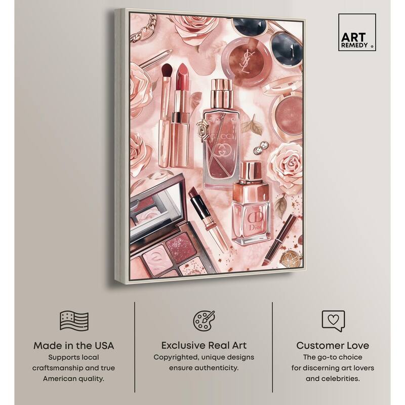 Glam Sparkle Lay Out Canvas by Art Remedy